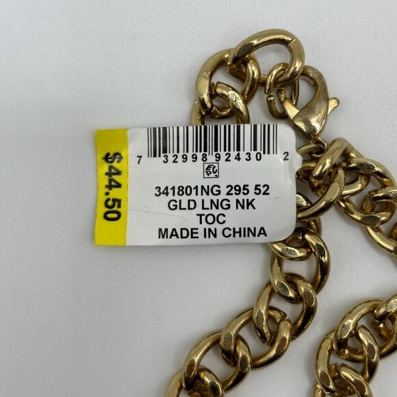 Charter Club Women's Crystal and Large Link 36in Long Strand Necklace - Picture 5 of 6